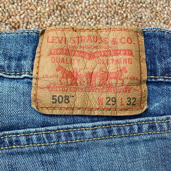 Levi 508 Straight Leg Jeans Waist 29 Length 32 - Picture 4 of 4